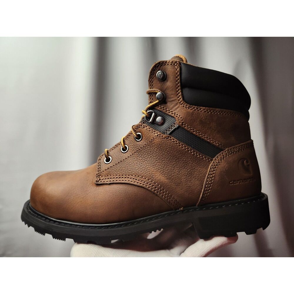 Carhartt CMW6234 6-Inch Steel Toe Work Boots Men’s 8.5 Wide EH ASTM